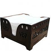 Салфетница деревян резная квадрат