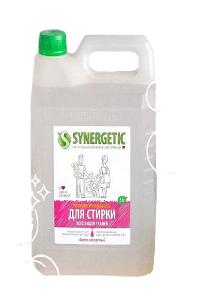 Гель д/стирки Синергетик Эко 5л (4 в уп) (М)