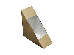 Коробка под СЭНДВИЧ 130х130х50 крафт(600шт)