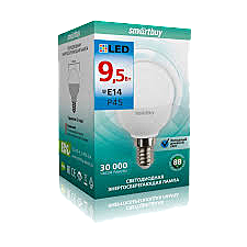 Лампа светодиод. LED Смартбай 9,5W E14 (10шт)