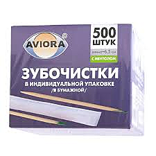 Зубочистки с мент. 500шт..в инд.уп.(50в кор)