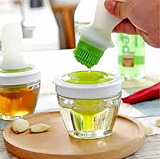 Кисточка кух силик с нерж ручкой 25 см