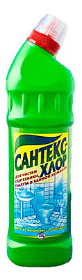 Сантекс-хлор ср-во д/сантех 1л (8 в кор) (М)