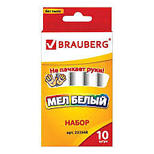 Мел школ белый 6шт