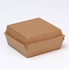 Коробка под гамбургер 120х120х70 крафт/цветной(240в кор/60в сп)