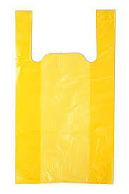 Пакет майка Желтая 100шт 27х49 4гр(30 в уп)