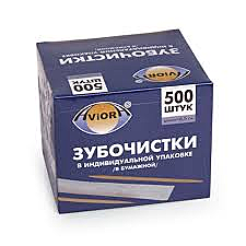 Зубочистки 500шт в инд.уп.(50в кор)