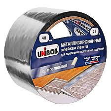 Скотч металлизир 48мм*25м UNIBOB